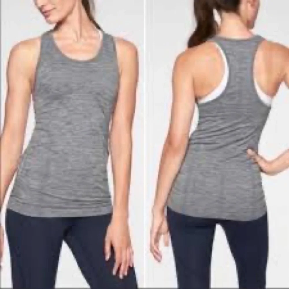 Athleta Blue Heathered Tank Top - Picture 8 of 8